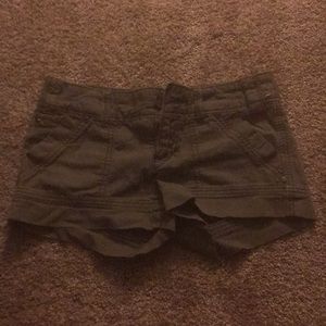 Army green shorts